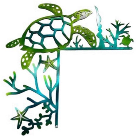 Décoration de cadre de porte tortue marine, décoration murale de cadre de porte en métal --- (1/5)