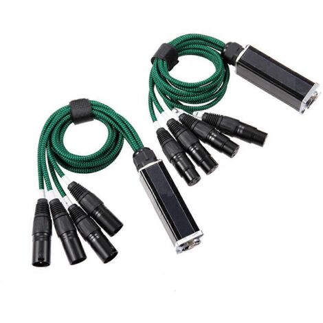 1 paire d'extensions Ethernet XLR 3 broches à 4 canaux vers Ethercon RJ45 (1/5)