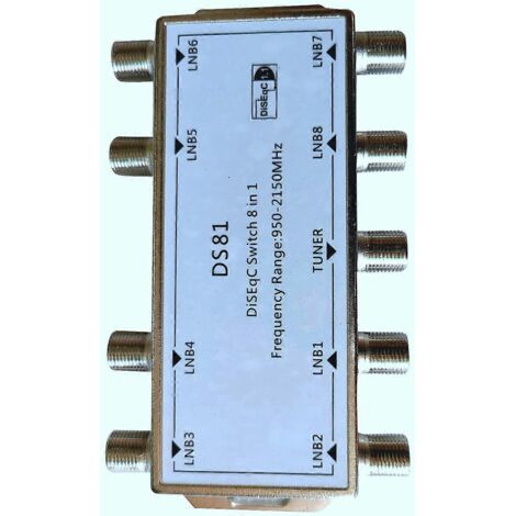 Commutateur multi-récepteur LNB pour signal satellite DS81 DiSEqC-- (1/5)