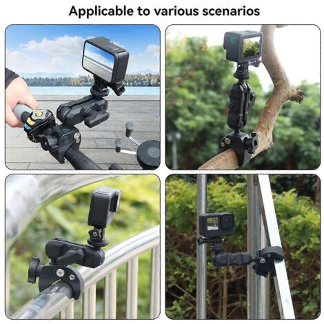 Support de fixation flexible à clip de vélo avec base adhésive pour-- (1/5)