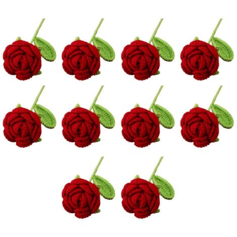 Rose tricotée à la main, A-- (1/5)