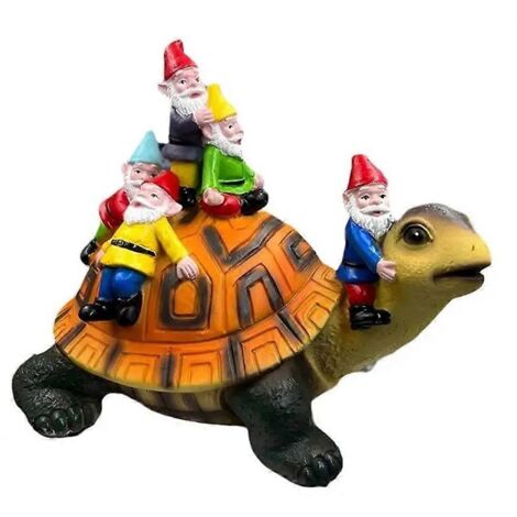 Figurine de tortue de jardin en résine, artisanale, statue de tortue --- (1/5)