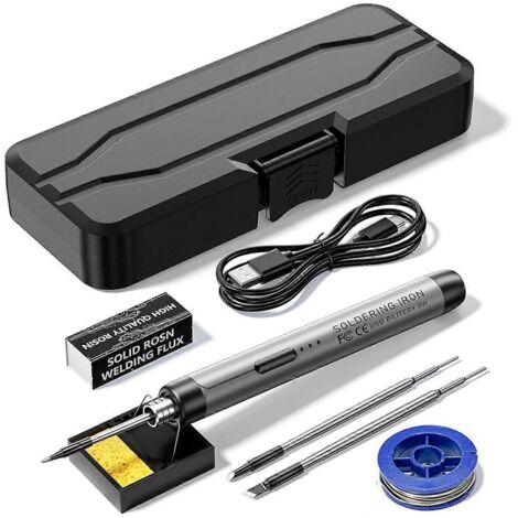 Fer à souder électrique à température réglable, gris-- (1/5)