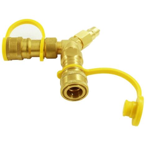 Raccord rapide en Y pour gaz naturel de type 3/8Y (1/5)