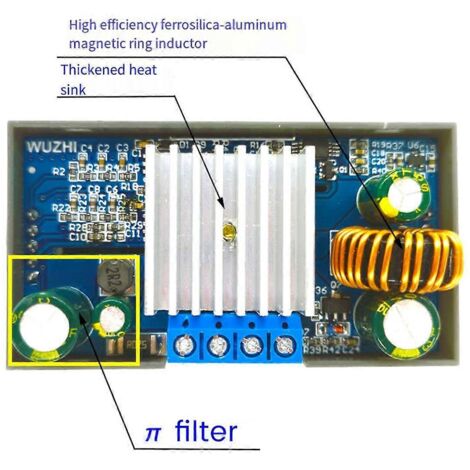 Convertisseur abaisseur-élévateur CC CNC 4A, alimentation régulée et ajustable -- (1/5)