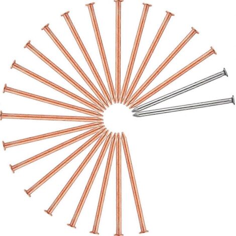 Clous en cuivre pour éliminer les racines des souches d'arbres, pointes de clous de 3,5 pouces de long.