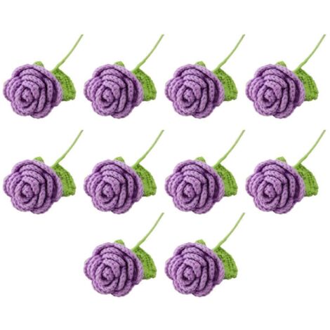Rose tricotée à la main, B-- (1/5)
