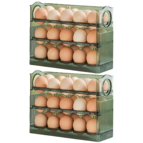Support à œufs pour réfrigérateur, porte de réfrigérateur rabattable, vert (1/5)