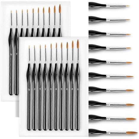 Ensemble de pinceaux fins pour petits détails, pinceaux de traçage pour maquettes. (1/5)