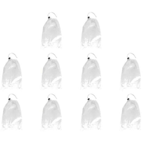 10 sacs d'aspiration pour aspirateur de piscine, sac de nettoyage de feuilles --- (1/5)
