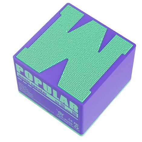 Mini enceinte Bluetooth compacte pour intérieur et extérieur, violette et bleue. (1/5)