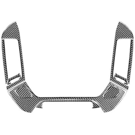Couvercle de grille d'aération de console centrale en fibre de carbone-- (1/5)