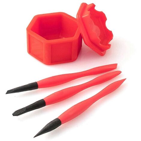 Ensemble applicateur de colle à bois compact en silicone avec pinceau - (1/5)