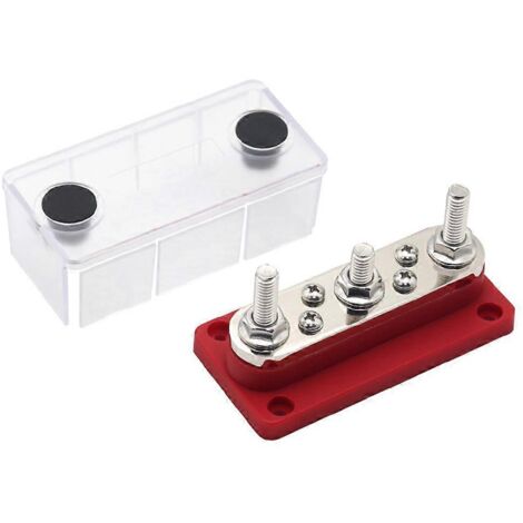 Installez le bornier de distribution électrique 48 V 300 A rouge M8-- (1/5)