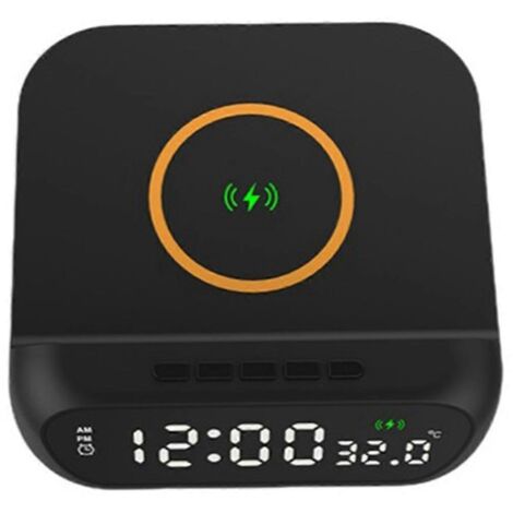 Réveil numérique avec chargement sans fil, 15 W A-- (1/5)