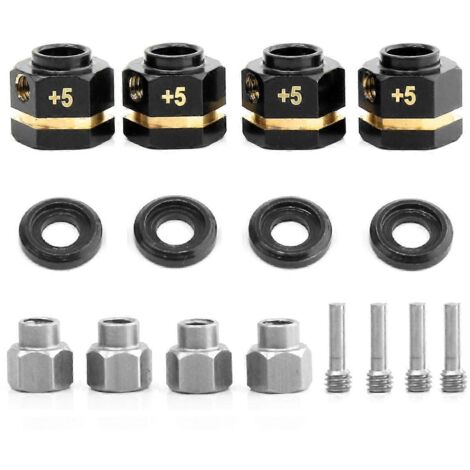 adaptateurs hexagonaux de roue de 12 mm pour voiture RC TRX4 1/10 5 mm -- (1/5)