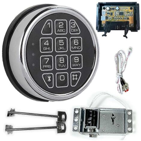 Serrure électronique à clavier numérique chromé de remplacement -- (1/5)
