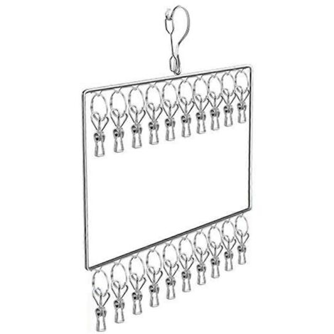 Cintre multi-clips, cintre épée, séchoir à sous-vêtements multifonctions-- (1/5)