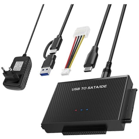 Adaptateur SATA, adaptateur USB 3.2 et IDE, prise UE-- (1/5)