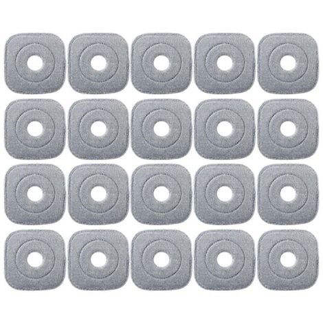 Lot de 20 lingettes lavables pour balai à franges essoreuse automatique (1/5)