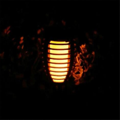 Nouvelle lampe solaire LED à effet flamme, éclairage décoratif extérieur B-- (1/5)
