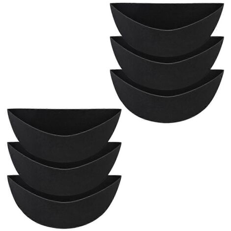 Doublure de jardinière demi-ronde de 16 pouces, doublures de paniers suspendus -- (1/5)