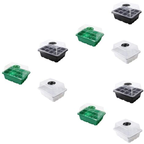 Plateau de semis, kit de démarrage de semis à humidité réglable par alvéoles -- (1/5)