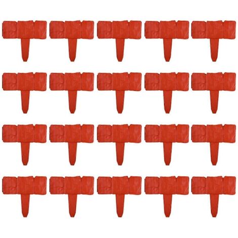 Clôture en plastique blanc, petite clôture décorative pour cour, pelouse ou villa. (1/5)