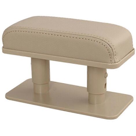 Coussin d'accoudoir de voiture beige avec support pour coudes-- (1/5)