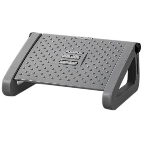 Repose-pieds de bureau, tabouret de pied avec rouleau de massage amovible et portable gris-- (1/5)