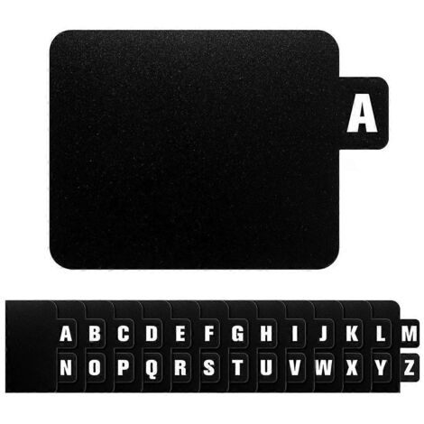 26 séparateurs pour disques vinyles et DVD, classés par ordre alphabétique. (1/5)