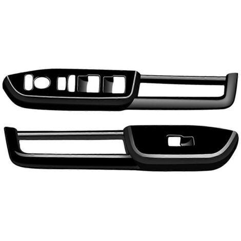 Cache de panneau de commande de lève-vitre de voiture RHD Noir brillant (1/5)