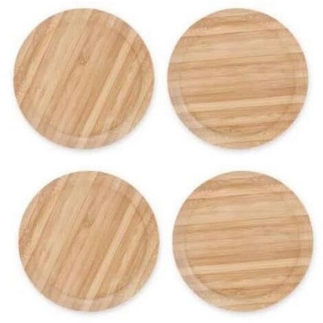 Lot de 4 couvercles en bois pour verres à vin, empêchant les insectes d'entrer. (1/5)