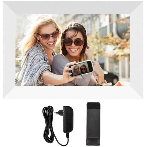 Cadre photo numérique 10,1 pouces 32 Go WiFi, prise UE (1/5)