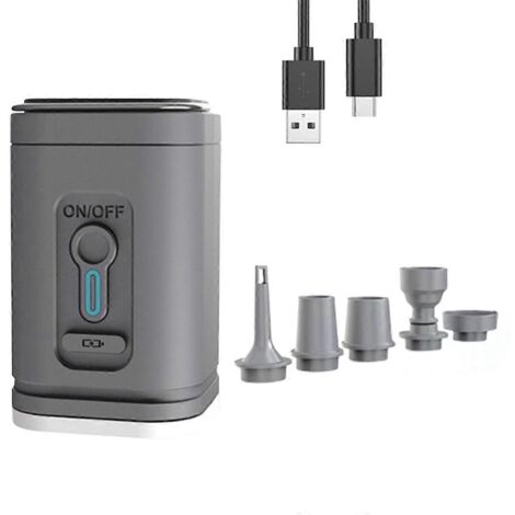 Pompe à air électrique avec lumières, gonfleur/dégonfleur pour le camping -C-- (1/5)