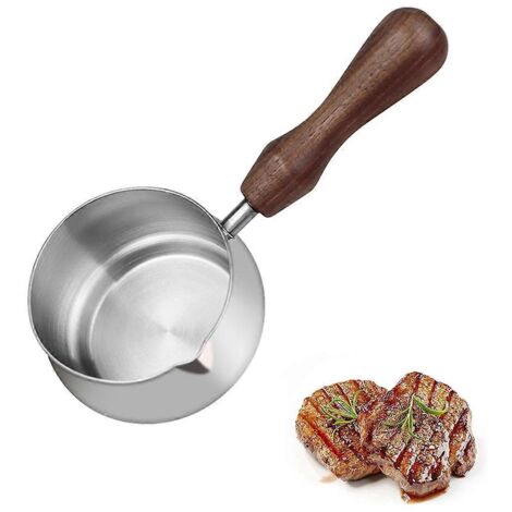 Mini casseroles-beurriers avec poignée (argent 100 ml/3,5 oz) (1/5)