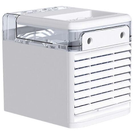 Climatiseur portable, refroidisseur évaporatif USB, ventilateur de bureau mobile d'été --- (1/5)