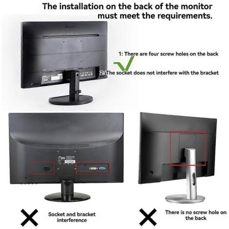 Support mural et de bureau pour Mac Mini avec extension VESA sous le bureau --- (1/5)