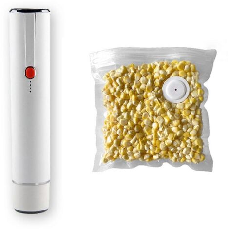 Mini scelleuse sous vide électrique portable à bouton A-Blanc- (1/5)