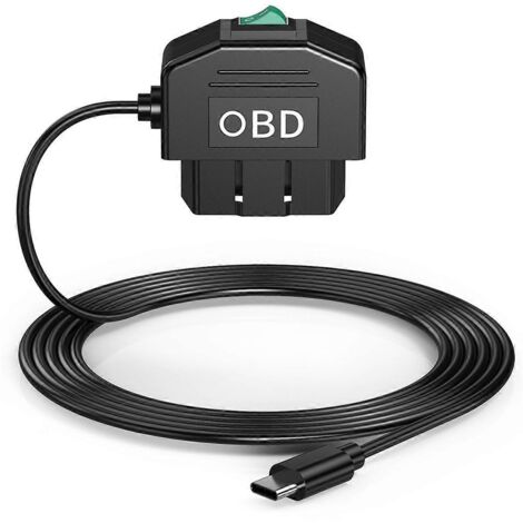Kit de câblage OBD pour caméra embarquée, avec câble OBD pour caméra embarquée 12-24V vers 5V/3A-- (1/5)