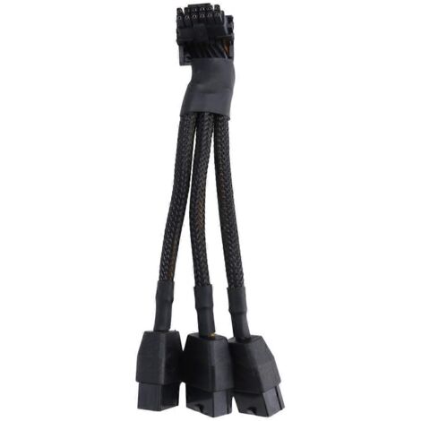 Câble d'extension GPU 16 broches vers 3 x 8 broches PCIe - Adaptateur d'alimentation (Type B) (1/5)