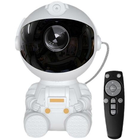 Lampe astronaute, lampe de projection d'ambiance, lampe astronaute blanche (1/5)