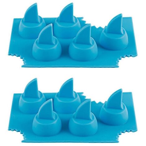 Bac à glaçons en silicone en forme d'aileron de requin pour congélateur (lot de 2) (1/5)