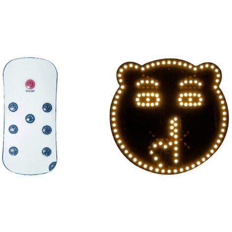 Lumières LED amusantes pour voiture avec expression souriante, B-- (1/5)