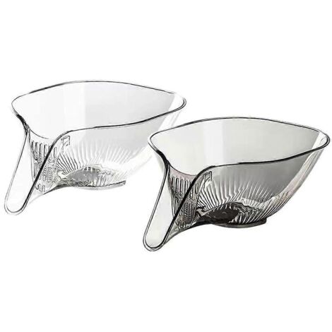 Lot de 2 paniers d'égouttage multifonctionnels, entonnoirs pour paniers d'égouttage -- (1/5)