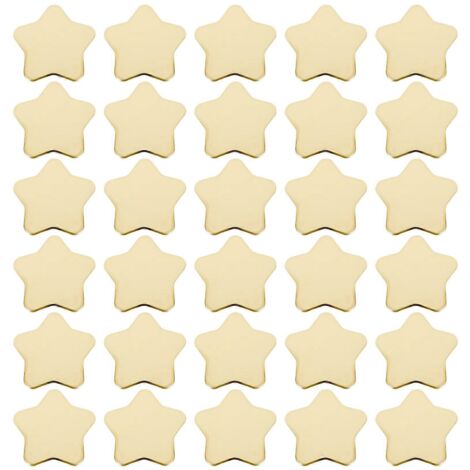 30 assiettes en papier en forme d'étoile, dorées, jetables, pour fêtes. (1/5)