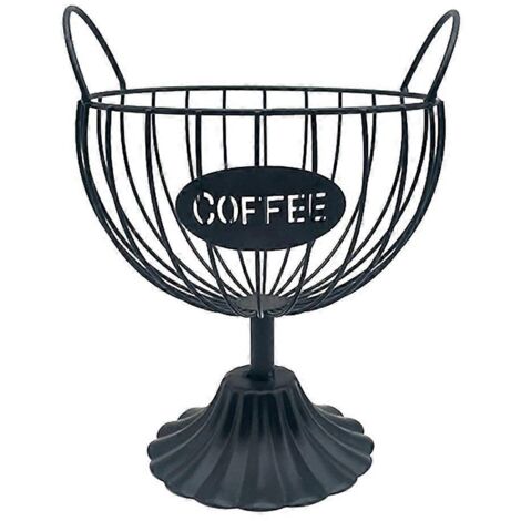 Porte-capsules de café pour tasses, porte-capsules de café noir-- (1/5)