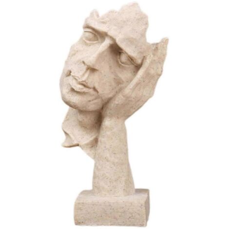 Statue de penseurs exquis - Statue d'art abstrait de masque n'écoutant pas-- (1/5)