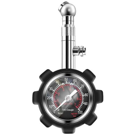 Manomètre multifonction pour pneus de voiture 100 psi (1/5)