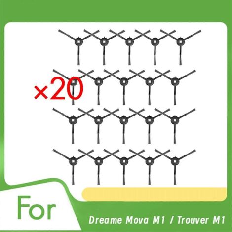 Lot de 20 brosses latérales pour robot Dreame Mova M1 / Trouver M1 (voir photo). (1/5)